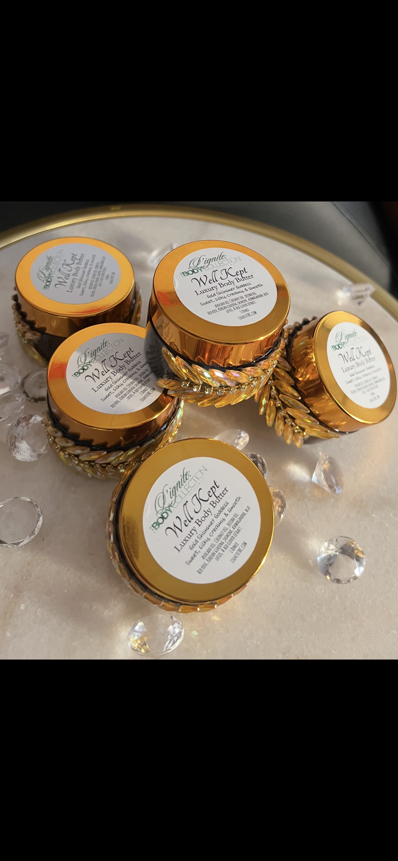 “Well Kept” Luxury Shimmer Goddess Body Butter 1 oz
